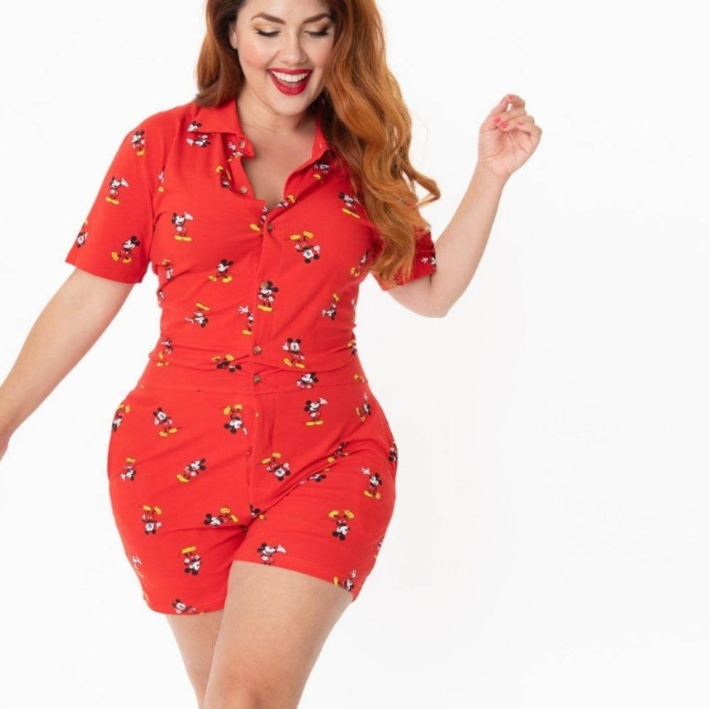 CAKEWORTHY mickey mouse romper (nwt)